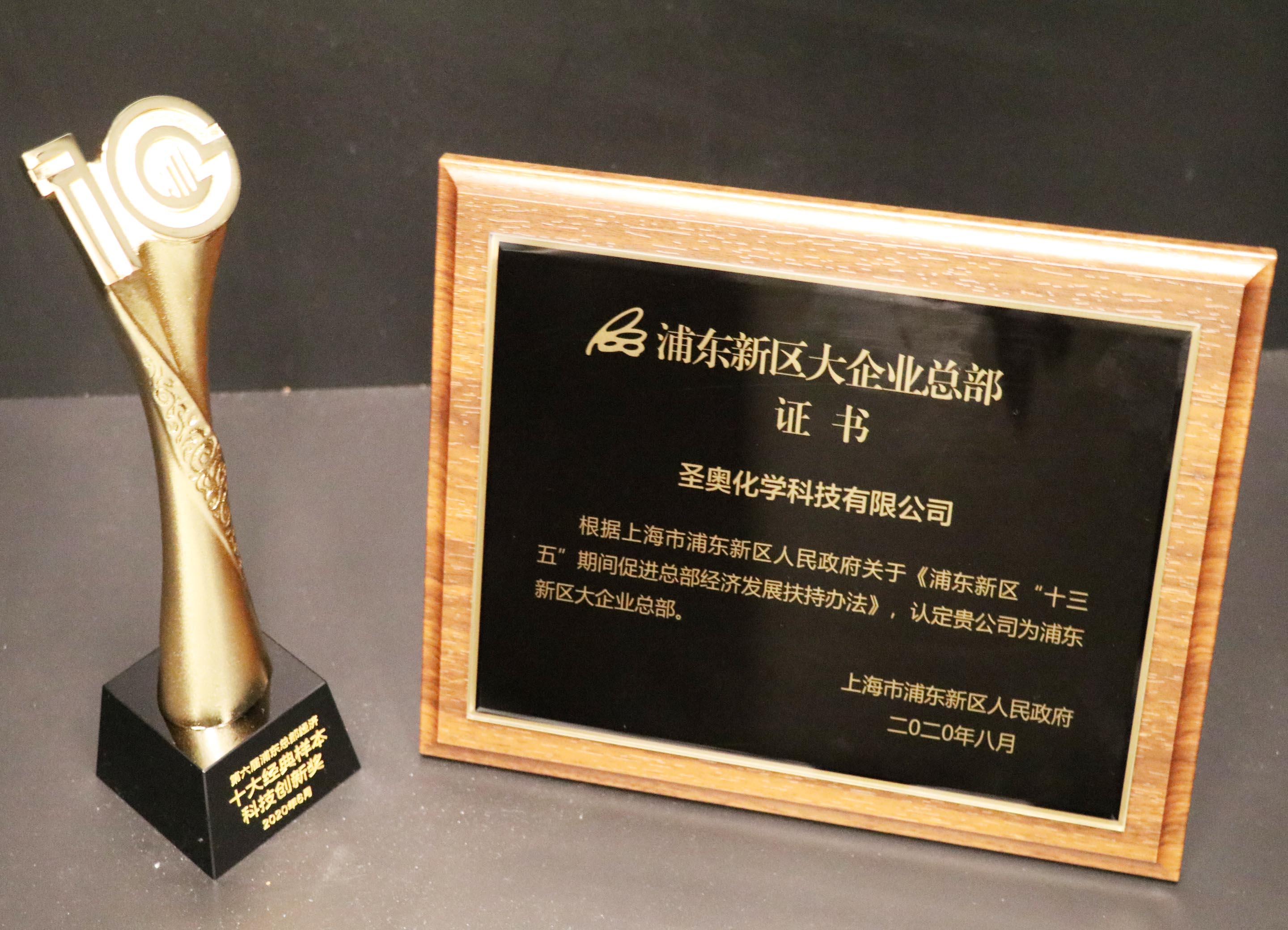 Sennics Awarded as One of the Ten Classic Models in Technological Innovation of the Sixth Pudong Headquarters Economy 